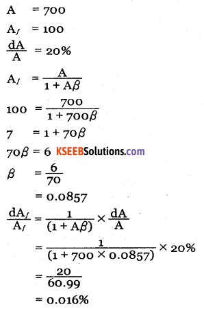 2nd PUC Electronics Question Bank Chapter 4 Feedback in Amplifiers 25