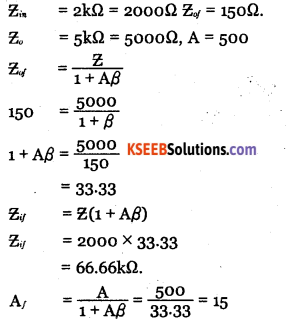 2nd PUC Electronics Question Bank Chapter 4 Feedback in Amplifiers 26