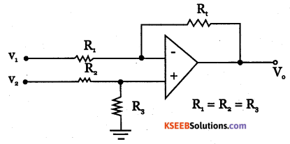 2nd PUC Electronics Question Bank Chapter 5 Operational Amplifiers(OP-Amp) 10