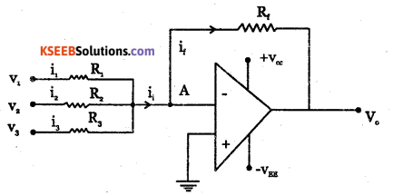 2nd PUC Electronics Question Bank Chapter 5 Operational Amplifiers(OP-Amp) 45