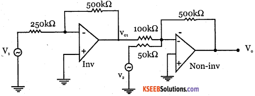 2nd PUC Electronics Question Bank Chapter 5 Operational Amplifiers(OP-Amp) 73