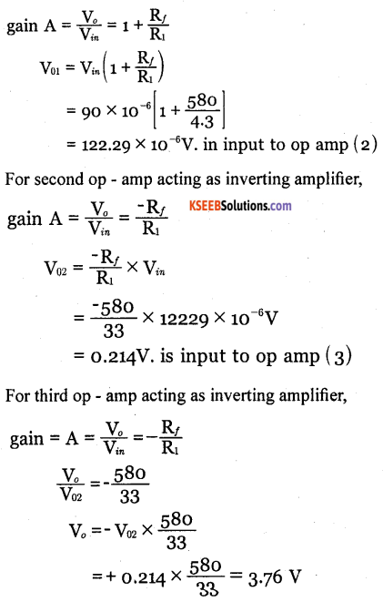 2nd PUC Electronics Question Bank Chapter 5 Operational Amplifiers(OP-Amp) 84