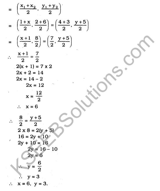 KSEEB Solutions for Class 10 Maths Chapter 7 Coordinate Geometry Ex 7.2 in Kannada 9