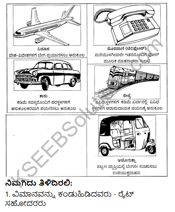 KSEEB Solutions for Class 4 EVS Chapter 15 Transport and Communication in Kannada 12
