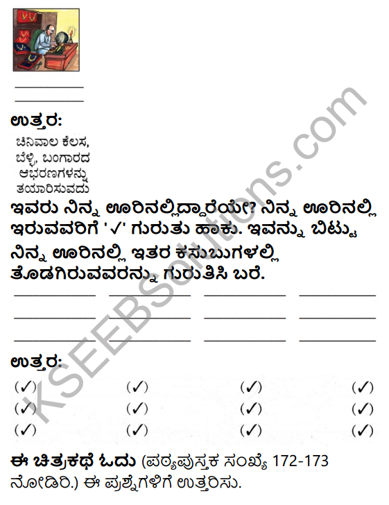 KSEEB Solutions for Class 4 EVS Chapter 19 Occupation - Its Importance in Kannada 9