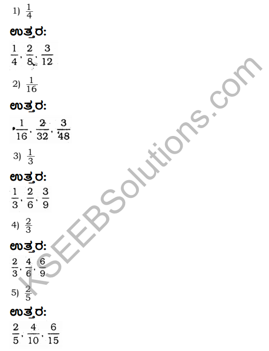 KSEEB Solutions for Class 4 Maths Chapter 9 Fractional Numbers in Kannada 7