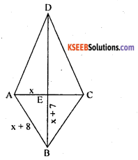 KSEEB Solutions for Class 10 Maths Chapter 10 Quadratic Equations Additional Questions 16