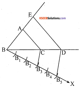 KSEEB Solutions for Class 10 Maths Chapter 6 Constructions Additional Questions 1