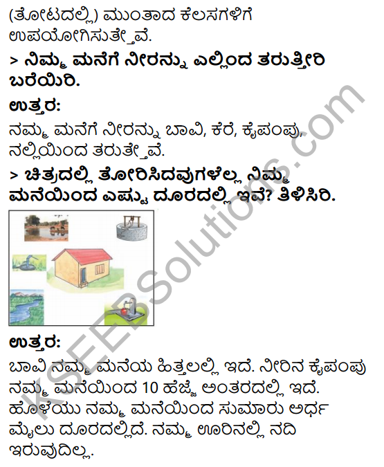 KSEEB Solutions for Class 3 EVS Chapter 4 The Story of a Drop of Water in Kannada 4