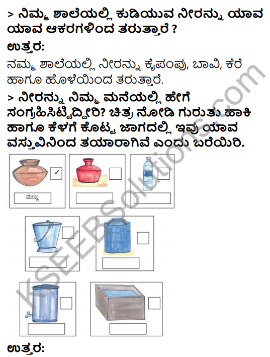 KSEEB Solutions for Class 3 EVS Chapter 4 The Story of a Drop of Water in Kannada 6