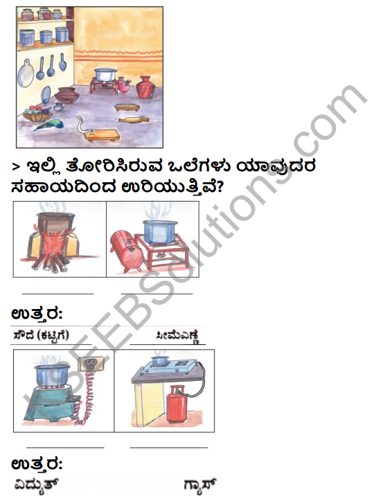 KSEEB Solutions for Class 3 EVS Chapter 7 Our Kitchen in Kannada 10