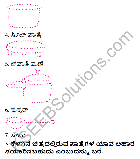 KSEEB Solutions for Class 3 EVS Chapter 7 Our Kitchen in Kannada 8
