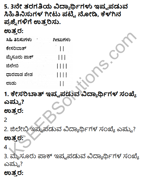 KSEEB Solutions for Class 3 Maths Chapter 11 Data Handling in Kannada 4