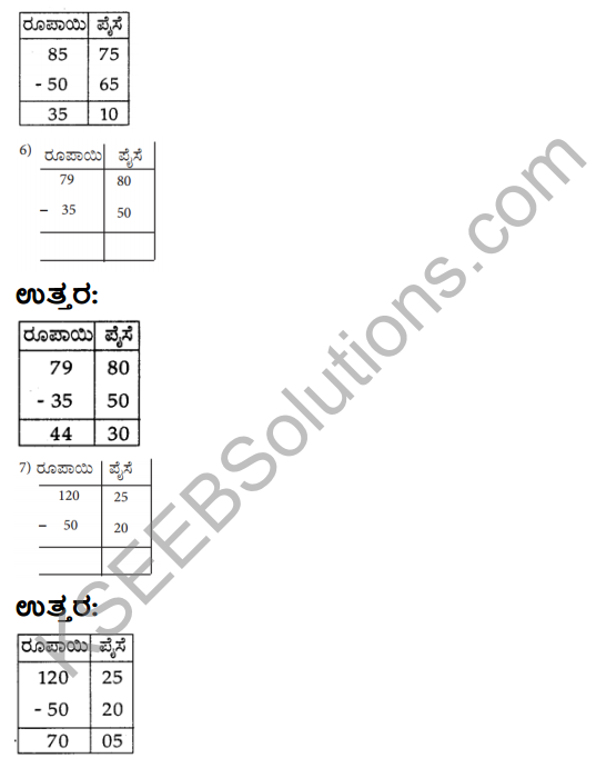 KSEEB Solutions for Class 3 Maths Chapter 9 Money in Kannada 13