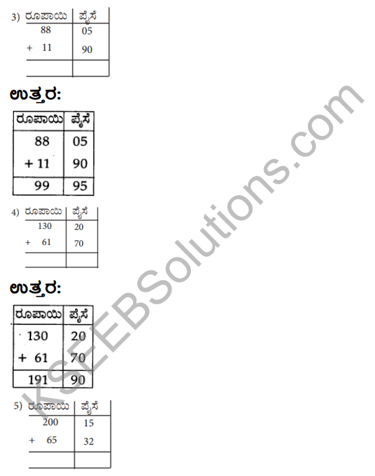KSEEB Solutions for Class 3 Maths Chapter 9 Money in Kannada 8