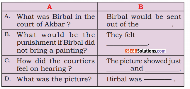 KSEEB Solutions for Class 4 English Chapter 8 Art 50