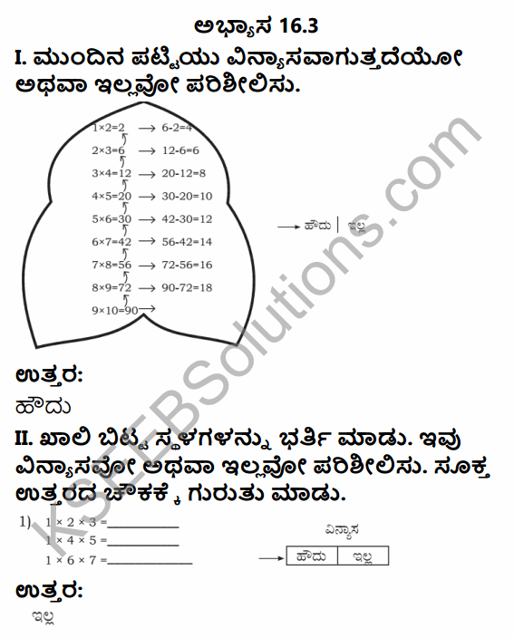 KSEEB Solutions for Class 4 Maths Chapter 16 Patterns and Symmetry in Kannada 5
