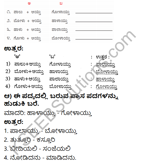 Savi Kannada Text Book Class 3 Solutions Chapter 1 Tutturi Poem 6