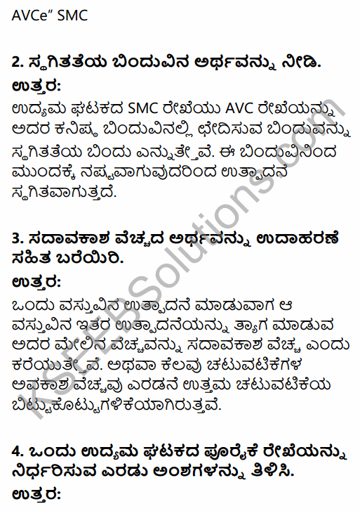 2nd PUC Economics Question Bank Chapter 4 Production and Cost in Kannada 8