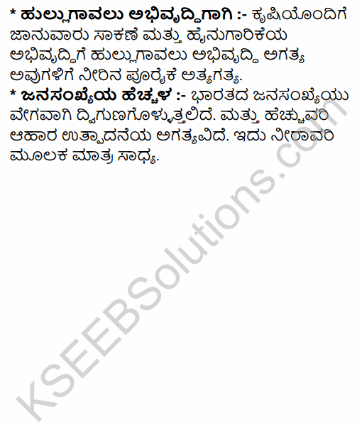 2nd PUC Geography Question Bank Chapter 7 Land and Water Resources in Kannada 42