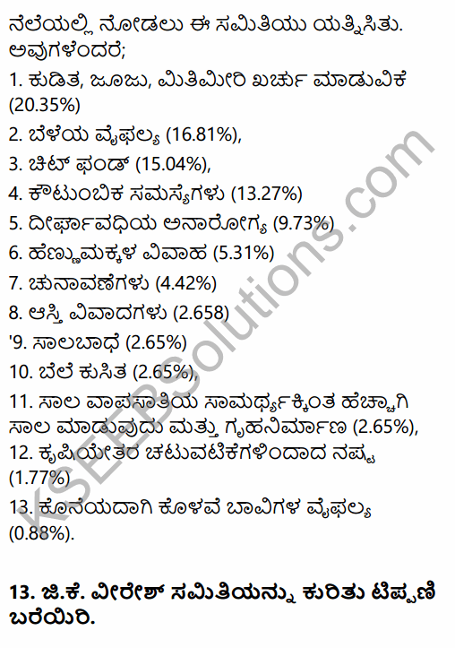 2nd PUC Sociology Question Bank Chapter 5 Change and Development of Villages and Urbanisation in India in Kannada 41