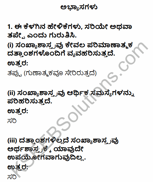 1st PUC Economics Question Bank Chapter 1 Introduction in Kannada 1