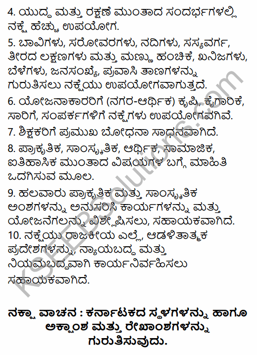 1st PUC Geography Question Bank Chapter 12 Cartography in Kannada 8