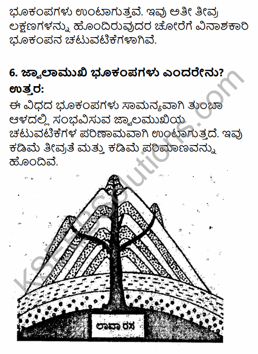 1st PUC Geography Question Bank Chapter 3 Interior of the Earth in Kannada 23