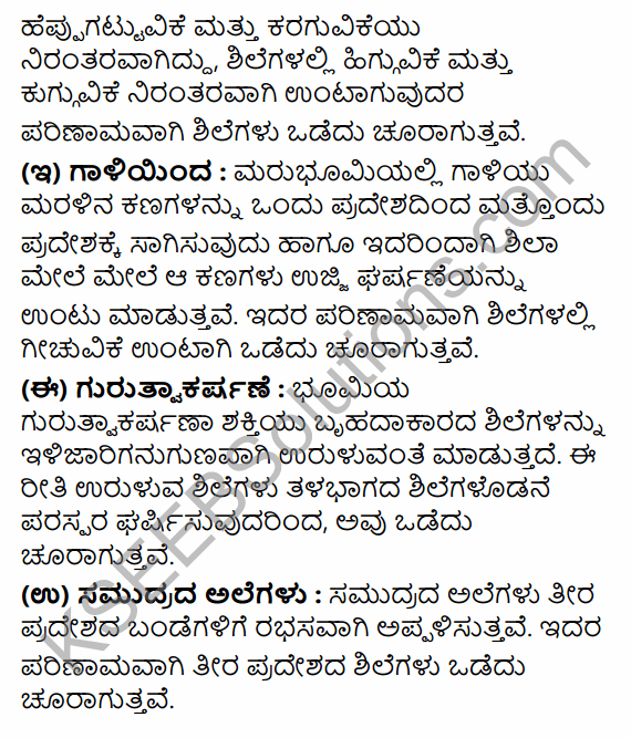 1st PUC Geography Question Bank Chapter 4 Landforms in Kannada 17