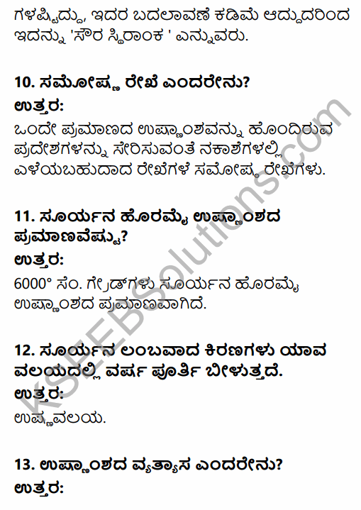 1st PUC Geography Question Bank Chapter 5 Atmosphere in Kannada 20