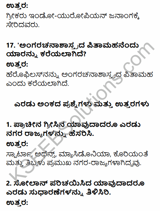 1st Puc History 4th Chapter Notes In Kannada KSEEB Solutions