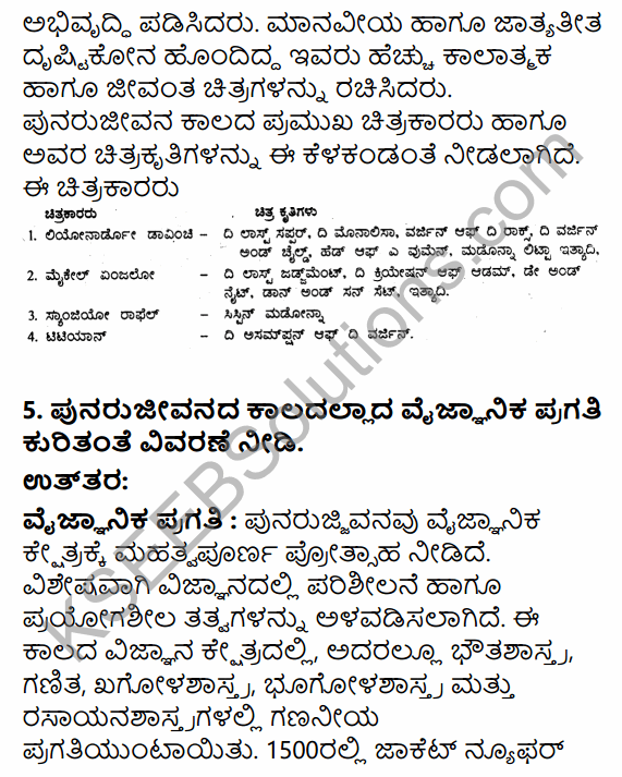 1st PUC History Question Bank Chapter 7 Beginning of Modern Age in Kannada 43