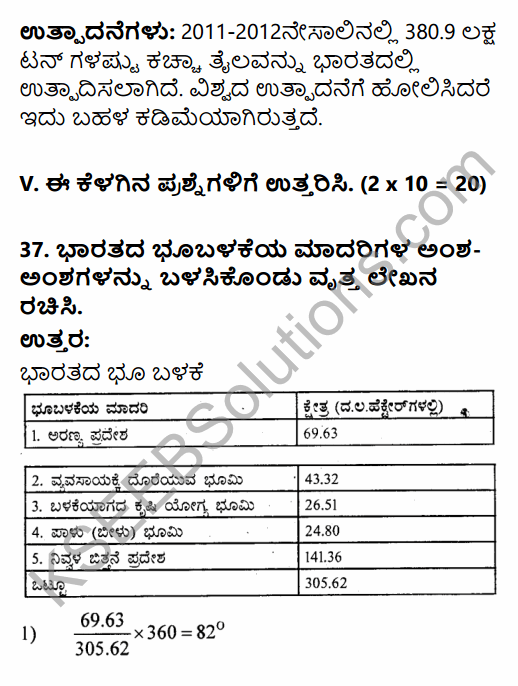 2nd PUC Geography Previous Year Question Paper March 2017 in Kannada 27