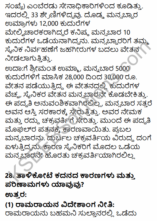 2nd PUC History Model Question Paper 2 with Answers in Kannada 22