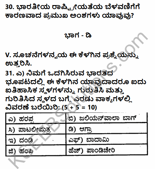 2nd PUC History Previous Year Question Paper June 2018 in Kannada 10