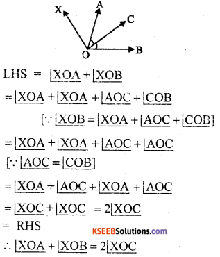 KSEEB Solutions for Class 8 Maths Chapter 3 Axioms, Postulates and Theorems Additional Questions 7