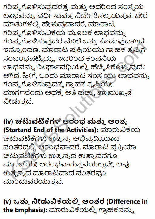 2nd PUC Business Studies Question Bank Chapter 11 Marketing Management in Kannada 31
