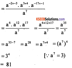 KSEEB Solutions for Class 8 Maths Chapter 10 Exponents Additional Questions 9