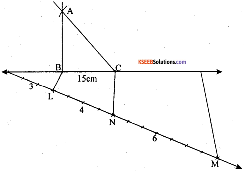 KSEEB Solutions for Class 8 Maths Chapter 12 Construction of Triangles Additional Questions 14