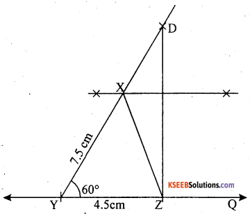 KSEEB Solutions for Class 8 Maths Chapter 12 Construction of Triangles Additional Questions 17