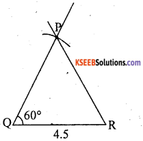 KSEEB Solutions for Class 8 Maths Chapter 12 Construction of Triangles Additional Questions 3