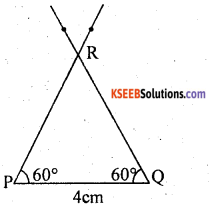 KSEEB Solutions for Class 8 Maths Chapter 12 Construction of Triangles Additional Questions 4