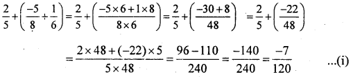 KSEEB Solutions for Class 8 Maths Chapter 7 Rational Numbers Additional Questions 6