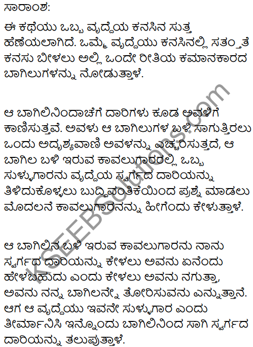 The Dream Summary in Kannada 1