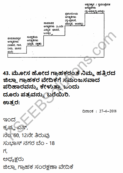 2nd PUC Business Studies Model Question Paper 6 with Answers in Kannada 341