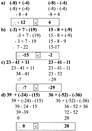 KSEEB Solutions for Class 7 Maths Chapter 1 Integers Ex 1.1 32