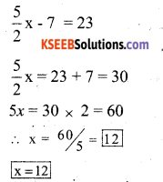 KSEEB Solutions for Class 7 Maths Chapter 4 Simple Equations Ex 4.4 7