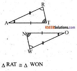 KSEEB Solutions for Class 7 Maths Chapter 7 Congruence of Triangles Ex 7.2 9