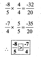 KSEEB Solutions for Class 7 Maths Chapter 9 Rational Numbers Ex 9.1 63