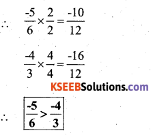 KSEEB Solutions for Class 7 Maths Chapter 9 Rational Numbers Ex 9.1 73